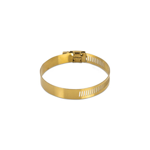 Mishimoto High-Torque Worm Gear Clamp 2.83in.-3.74in. (72mm-95mm) - Pack of 2 - Gold - Image 2