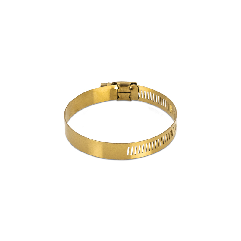 Mishimoto High-Torque Worm Gear Clamp 2.83in.-3.74in. (72mm-95mm) - Pack of 2 - Gold - Image 2