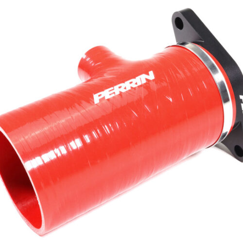 Alternative view of PERRIN 22-26 Subaru WRX Short Type Turbo Inlet Hose - Red