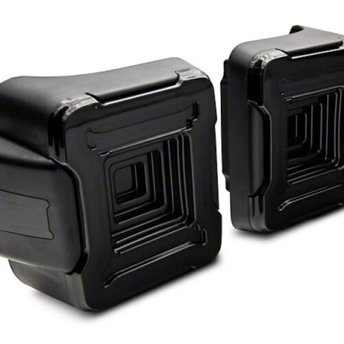 Alternative view of Raxiom for 2018-2022 Jeep Wrangler JL Axial Series Plateau LED Tail Lights- Black Housing (Smoked Lens)