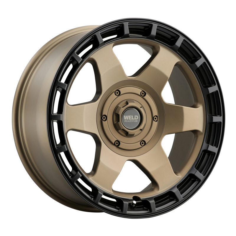 Weld Off-Road Ridge 20x9 - 6x135 / 6x139.7 BP - ET0 - 106.1mm CB - Satin Bronze Wheel (Black Ring) - Image 3