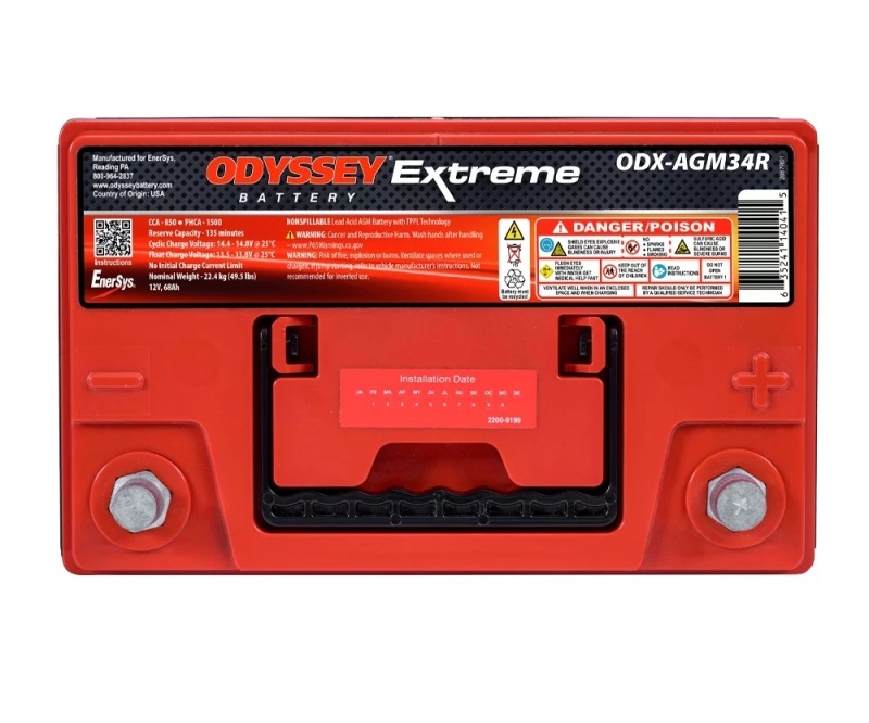Odyssey Battery Auto/Truck/Heavy Duty & Commercial Extreme AGM Battery (34R-PC1500T) - Image 3