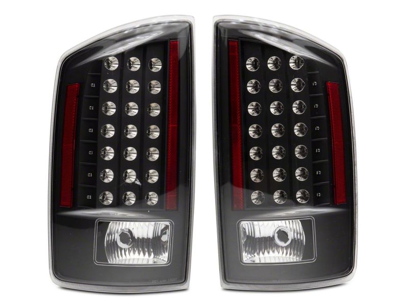 Raxiom for 2007-2008 Dodge RAM 1500 LED Tail Lights- Black Housing (Clear Lens) - Image 6