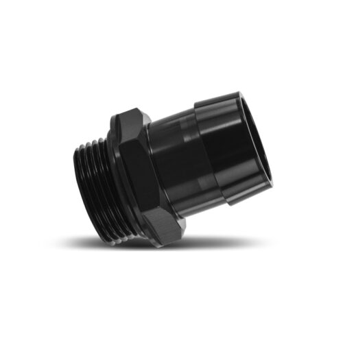 Alternative view of Mishimoto 16ORB to 1 1/4in. Hose Barb Aluminum Fitting - Black