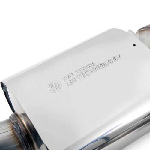 Alternative view of AWE Tuning Touring Edition Exhaust - Quad Outlet Chrome Silver Tips for Audi C7.5 A6 3.0T