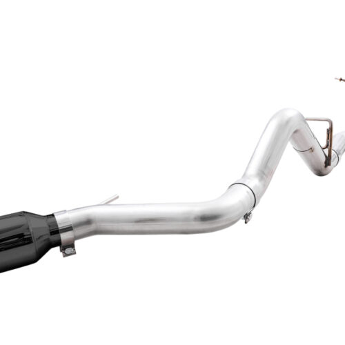 AWE Tuning Exhaust w/Diamond Black Tip & Bash Guard for 2021+ Ford Bronco 0FG Single Rear Exit