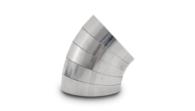 Vibrant 13586 45 Degree Vertical Plane Oval 304SS Pie Cuts Nominal Tube 3.50in - Image 2