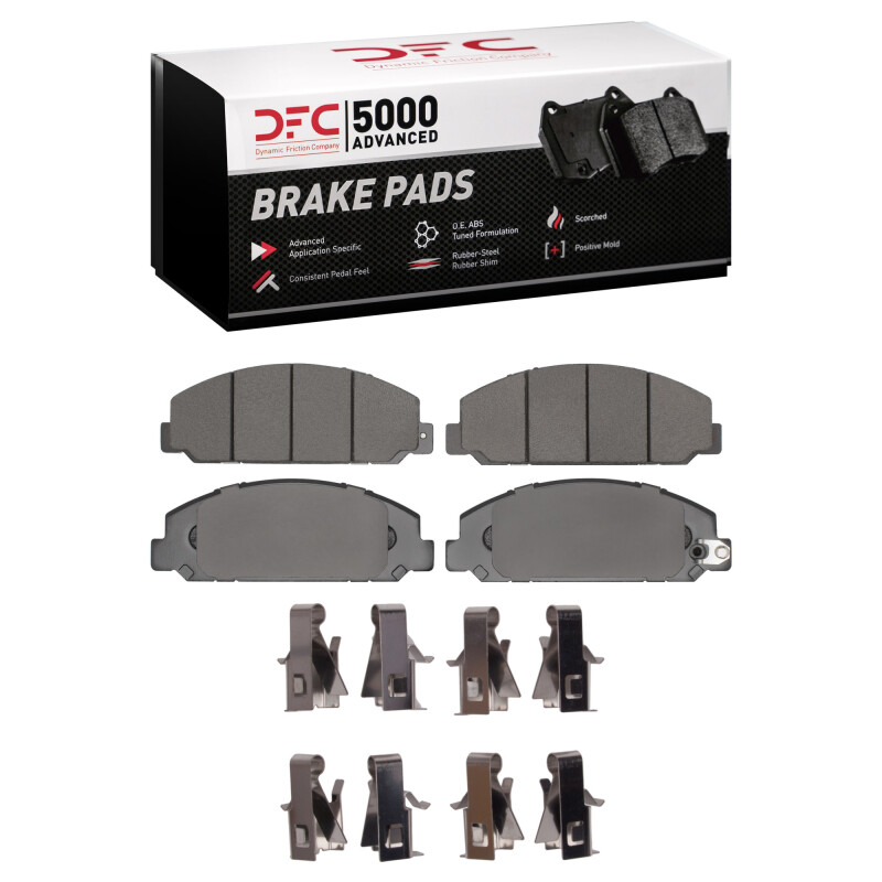 DFC 13-20 Hino 5 Rear/Front 5000 Advanced Ceramic Brake Pads and Hardware Kit