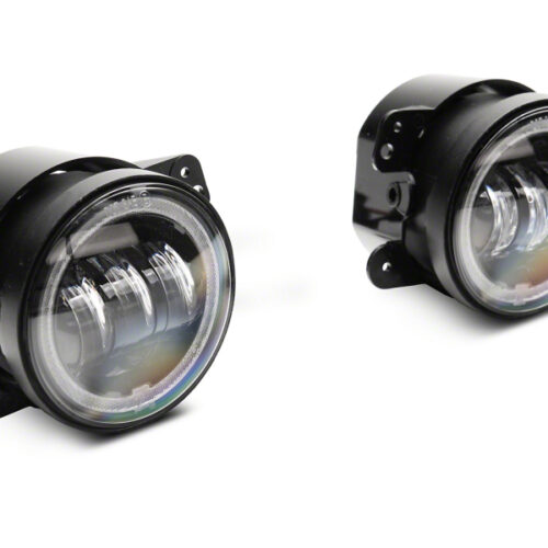 Raxiom for 2007-2018 Jeep Wrangler JK Axial Series 4-In LED Fog Lights w/ RGB Halo