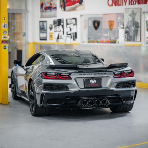Fabspeed Chevrolet Corvette C8 Z06 Carbon Fiber Quad Tips (2023+) - Image 6