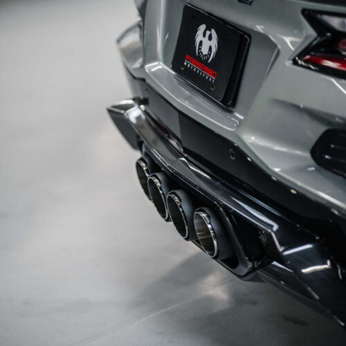 Fabspeed Chevrolet Corvette C8 Z06 Carbon Fiber Quad Tips (2023+) - Image 8