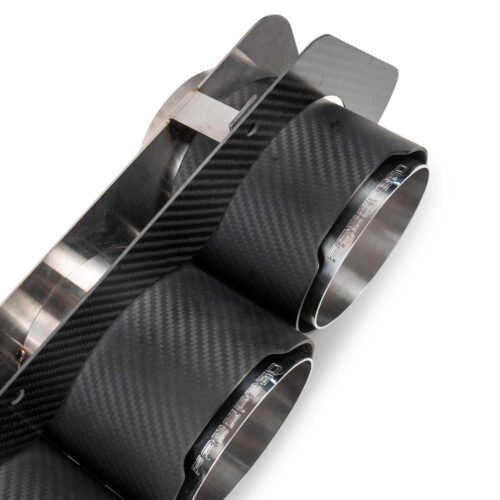 Fabspeed Chevrolet Corvette C8 Z06 Carbon Fiber Quad Tips (2023+) - Image 3