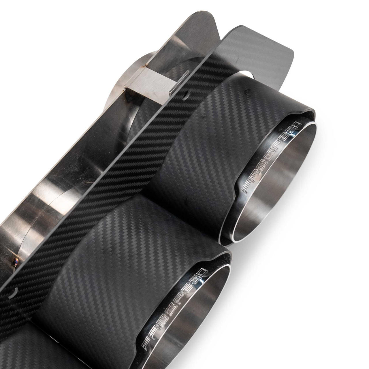Fabspeed Chevrolet Corvette C8 Z06 Carbon Fiber Quad Tips (2023+) - Image 3