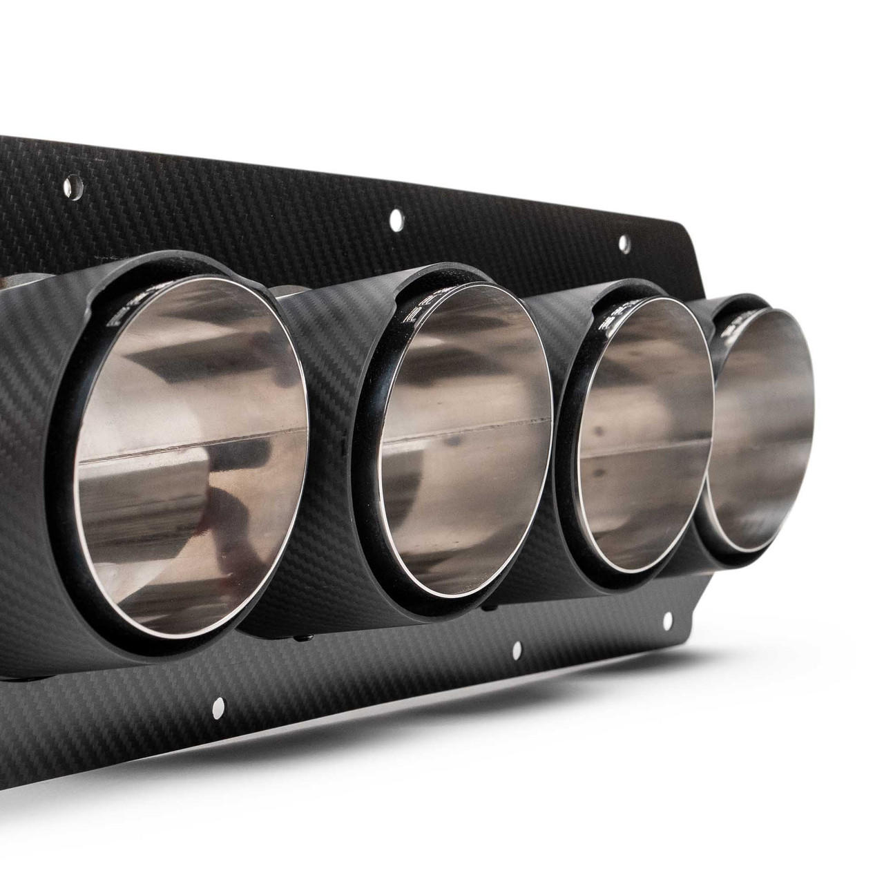 Fabspeed Chevrolet Corvette C8 Z06 Carbon Fiber Quad Tips (2023+) - Image 5
