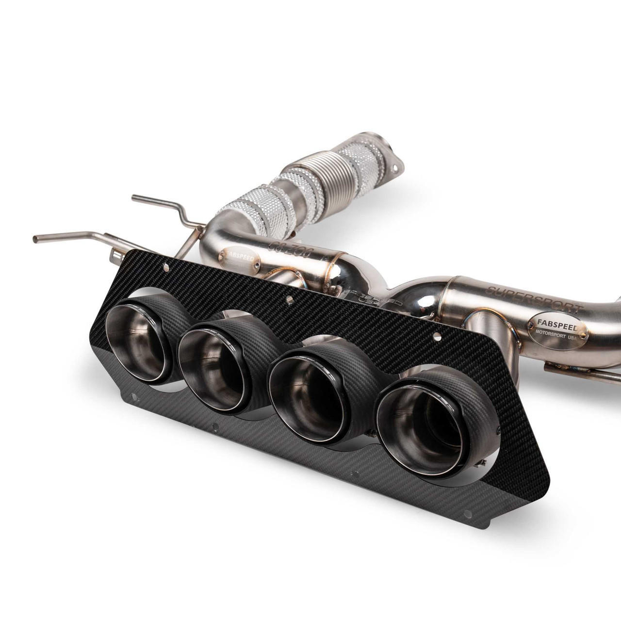 Fabspeed Chevrolet Corvette C8 Z06 Titanium Supersport X-Pipe Cat-Back Exhaust System (2023+) - Reuse OEM Tips - Image 4