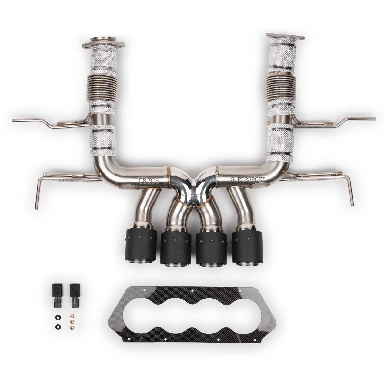 Fabspeed Chevrolet Corvette C8 Z06 Supersport X-Pipe Cat-Back Exhaust System (2023+) - Carbon Fiber Tips