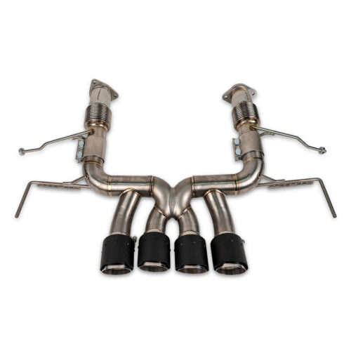 Alternative view of Fabspeed Chevrolet Corvette C8 Z06 Titanium Supersport X-Pipe Cat-Back Exhaust System (2023+) - Reuse OEM Tips