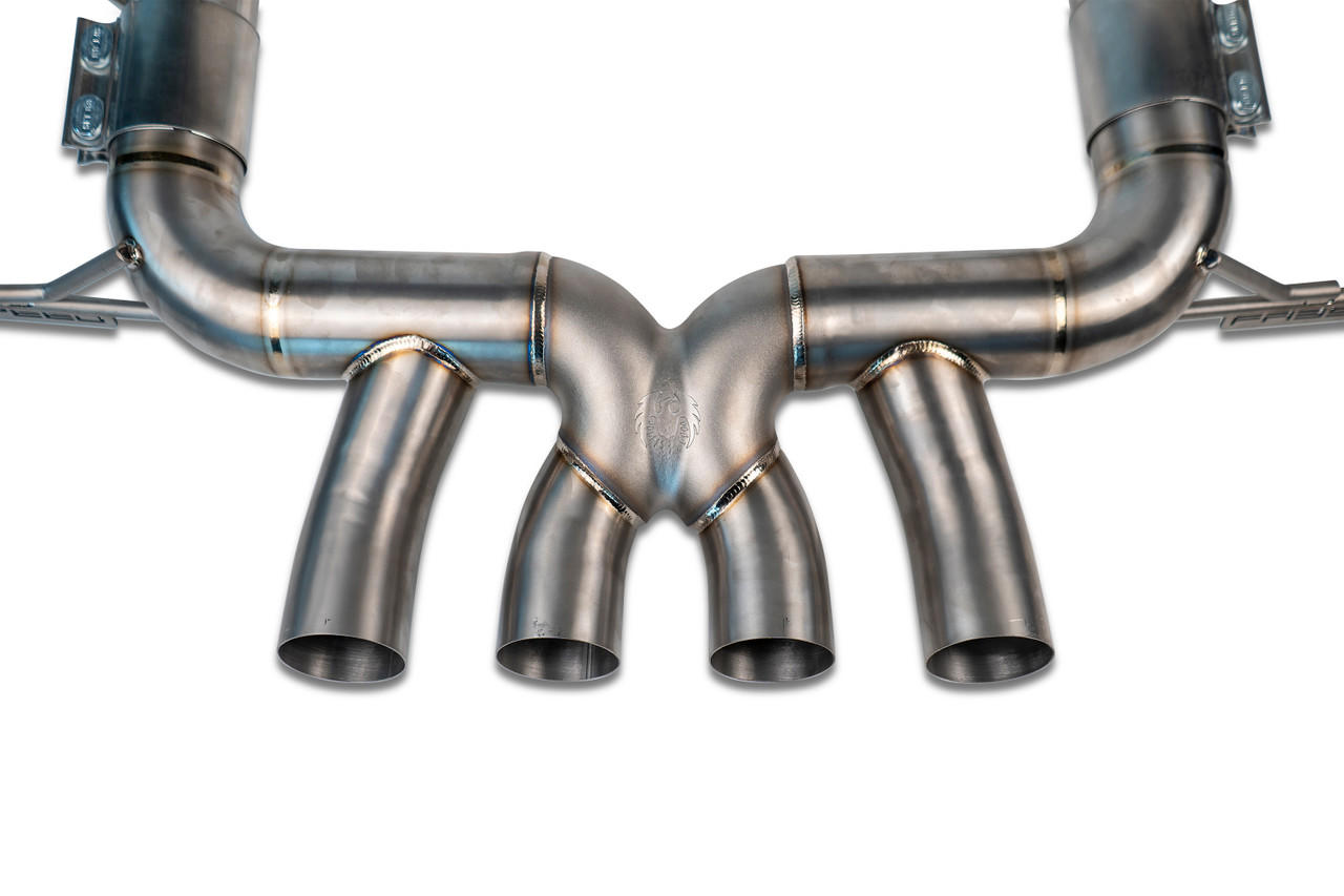 Fabspeed Chevrolet Corvette C8 Z06 Titanium Supersport X-Pipe Cat-Back Exhaust System (2023+) - Reuse OEM Tips - Image 6