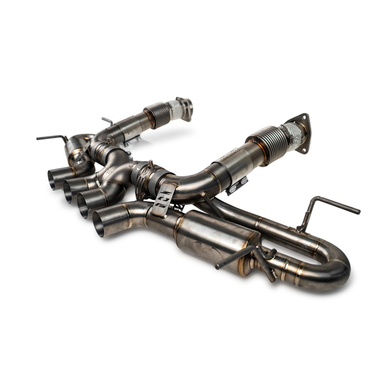 Fabspeed Chevrolet Corvette C8 Z06 Titanium Valved Cat-Back Exhaust System (2023+) - Reuse OEM Tips - Image 2