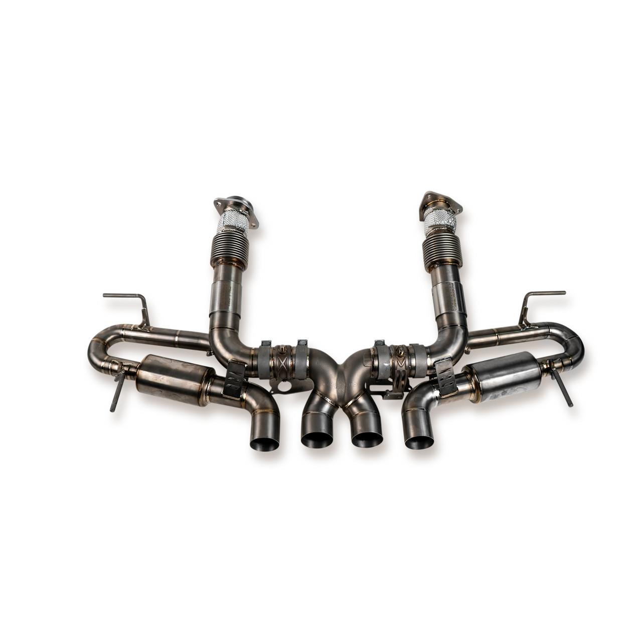 Fabspeed Chevrolet Corvette C8 Z06 Titanium Valved Cat-Back Exhaust System (2023+) - Reuse OEM Tips