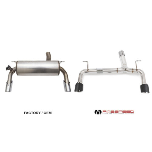Alternative view of Fabspeed BMW M235i (F22) Muffler Bypass Exhaust System - Add Resonator Bypass Midpipe - RWD - Standard M235i