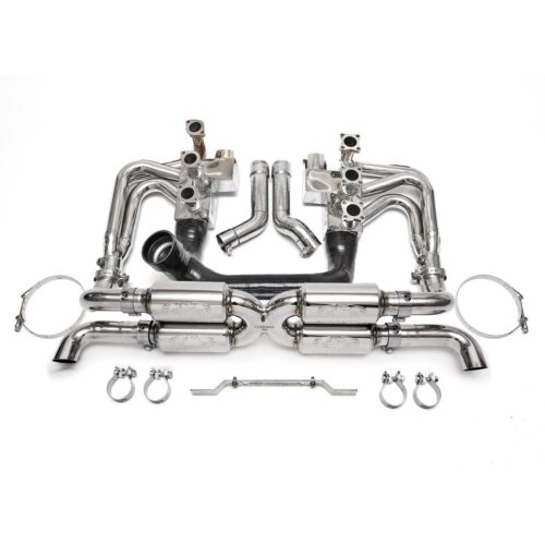Alternative view of Fabspeed Porsche 964 Carrera RSR Header Muffler Kit (1989-1994) - Without Heat Exchange - Add Sport Cats - Include Oval Style Tips