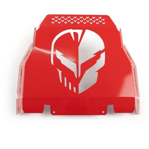 Fabspeed Corvette C8 Z06 Red Engine Cover - Corvette Racing w/ Strips