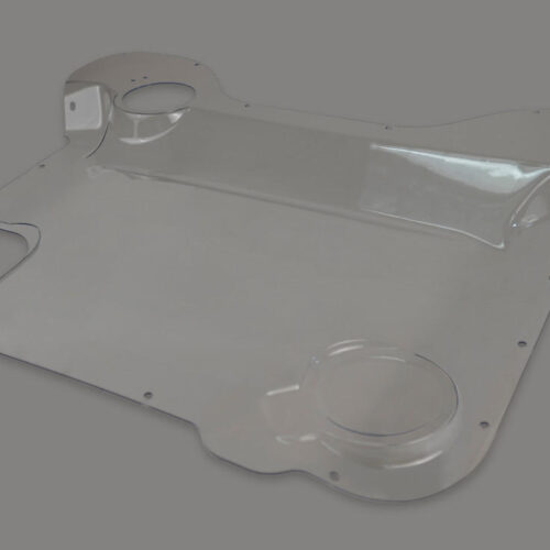 Alternative view of Corvette C8 / Z06 HTC - Clear Engine Cover