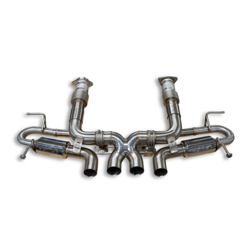 Alternative view of Fabspeed Chevrolet Corvette C8 Z06 Valved Cat-Back Exhaust System (2023+) - Reuse OEM Tips
