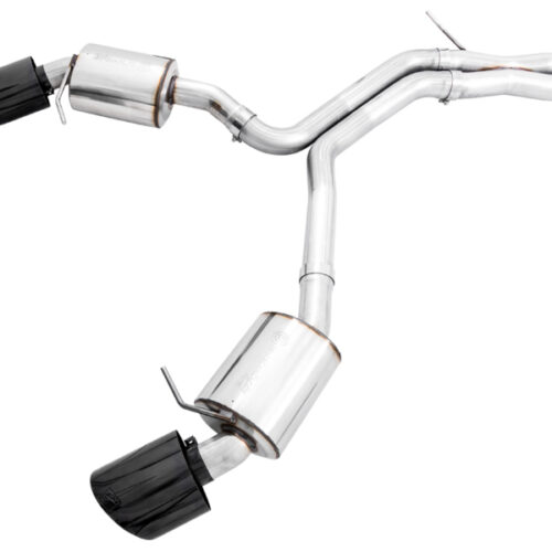 Alternative view of AWE Tuning Touring Edition Exhaust - RS-Style Diamond Black Tips for Audi B9.5 RS 5 Coupe Non-Resonated