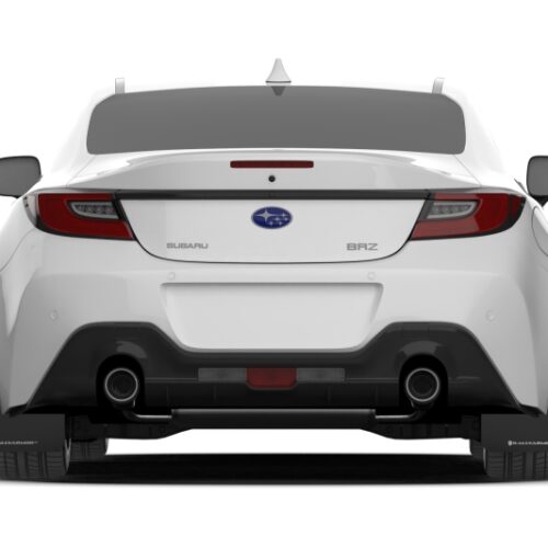 Alternative view of Rally Armor 22-26 Subaru BRZ / Toyota GR86 Black UR Mud Flap w/White Logo