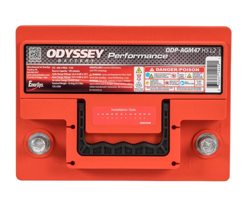 Odyssey Battery Auto/Truck/Heavy Duty & Commercial Performance AGM Battery (47-650) - Image 3