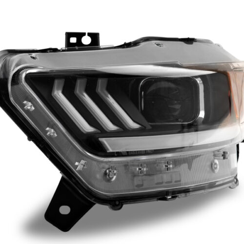 Raxiom for 2015-2017 Ford Mustang GT350 GT500 LED Projector Headlights- Black Housing (Clear Lens) - Image 5