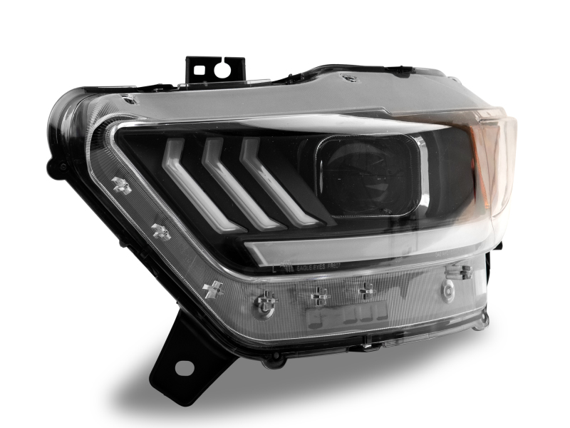 Raxiom for 2015-2017 Ford Mustang GT350 GT500 LED Projector Headlights- Black Housing (Clear Lens) - Image 5