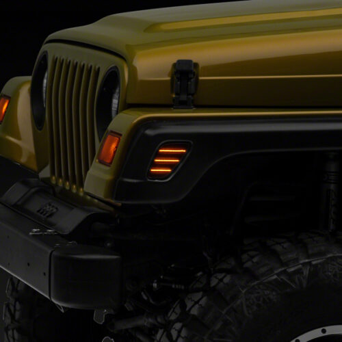 Raxiom for 1997-2006 Jeep Wrangler TJ Axial Series LED Side Marker Lamps- Smoked