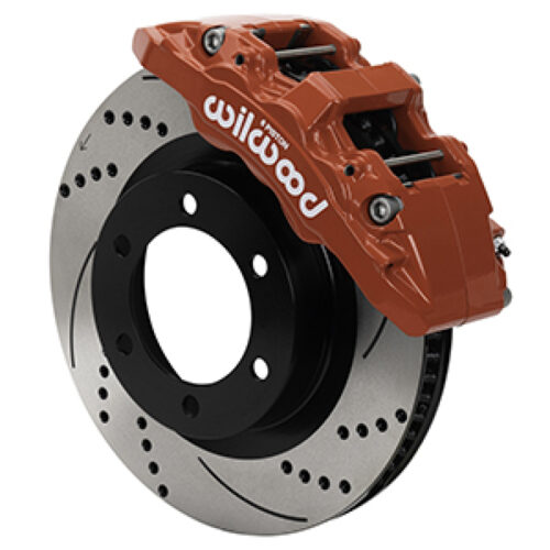 Wilwood 140-17512-DR 21-24 Ford Bronco Aerolite 6R Kit 6 x 5.50in Hub - 13.38in Drilled & Slotted Rotor - Red
