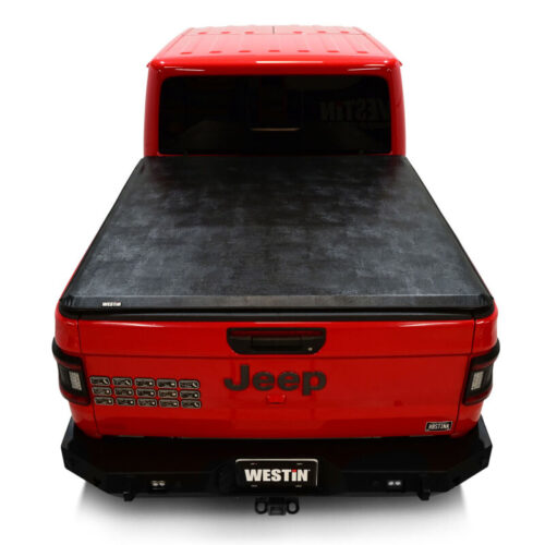 Westin 20-24 Jeep Gladiator JT 5ft. Bed Soft Roll Tonneau Cover - Black - Image 9