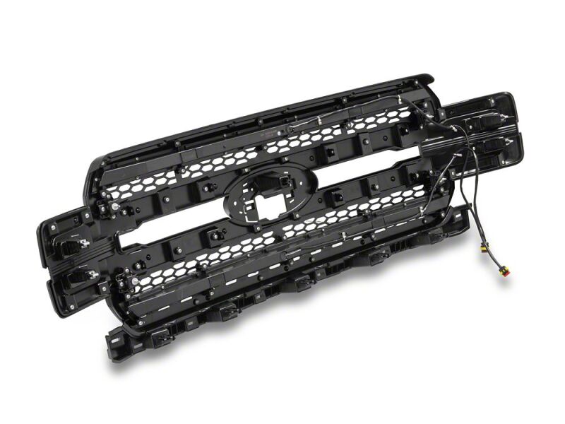Raxiom for 2018-2020 Ford F-150 CXR Series LED Upper Replacement Grille with White DRL- Black - Image 4
