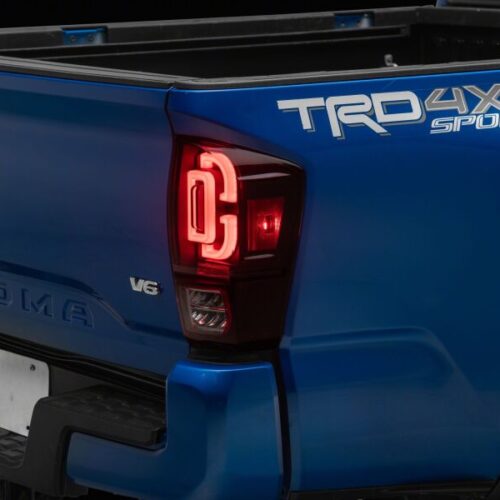 Raxiom for 2016-2023 Toyota Tacoma XW Series Sequential LED Tail Lights- Black Housing- Red Lens - Image 6
