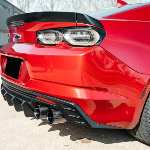 Corsa 2016-2024 Chevrolet Camaro SS / ZL1 Valved Axle-Back Exhaust w/ Black Carbon Fiber Quad Tips - Image 3