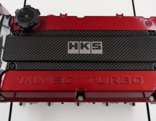 HKS 45999-AM002 CARBON PLUG COVER 4G63 (Lancer Evolution IV - IX) - Image 2