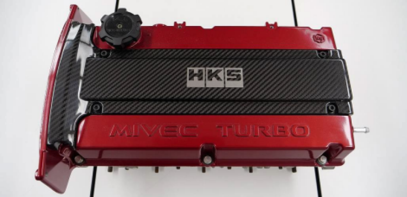 HKS 45999-AM002 CARBON PLUG COVER 4G63 (Lancer Evolution IV - IX) - Image 2