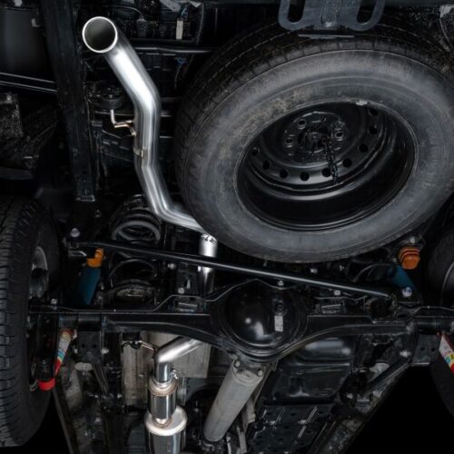 Alternative view of AWE Tuning Exhaust for 4th Gen Toyota Tacoma BashGuard Only