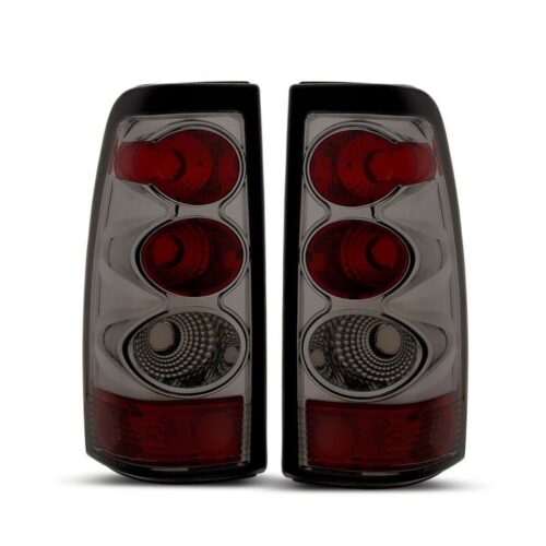 Raxiom for 2003-2006 Chevrolet Silverado 1500 Fleetside Axial Series Tail Lights- Black- Smoked Lens