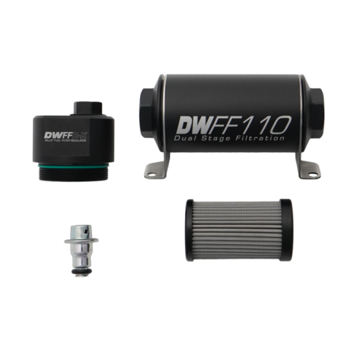 DeatschWerks DWFFR-X 110mm Billet Fuel Filter Regulator - 10 Micron