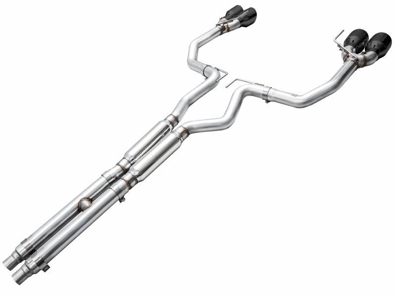AWE Tuning Track Edition Cat-Back Exhaust w/ Quad Diamond Black Tips for AWE 2024 Ford Mustang Dark Horse S650 RWD - Image 8