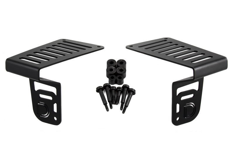 Diode Dynamics 18-21 Jeep JL Wrangler/Gladiator SS6 Cowl LED Bracket Kit - White Driving - Image 2