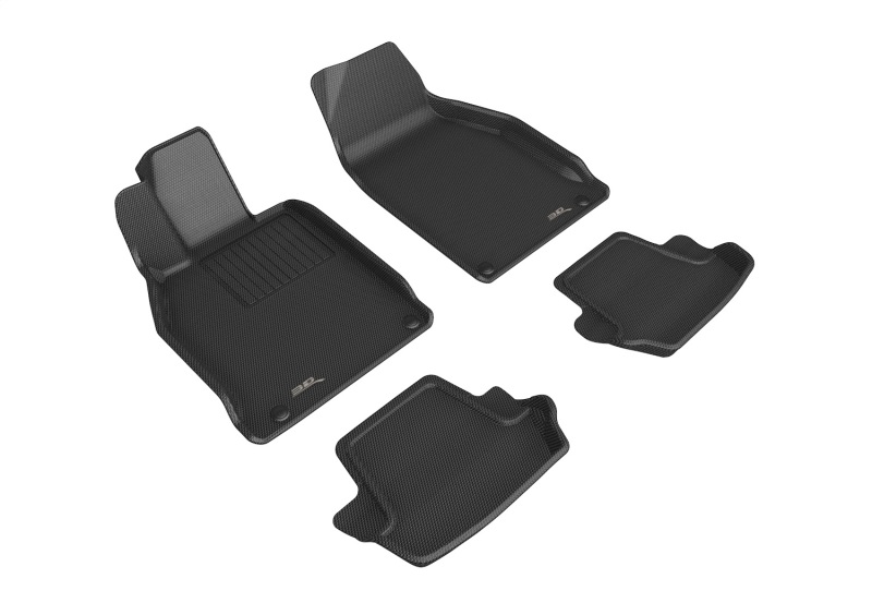 3D MAXpider L1PO02101509 12-19 Porsche 911 Carrera/Convertible/S/4/4S (991/991.2) Kagu 1st 2nd Row - Set (Black)