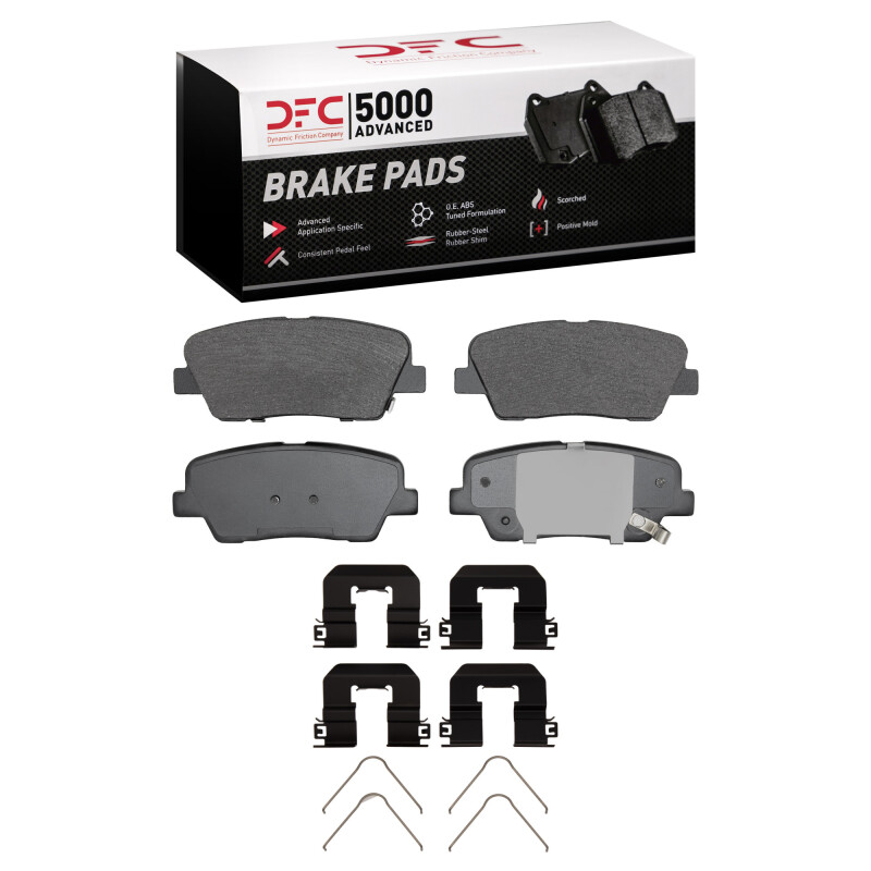 DFC 15-20 Kia Sorento Rear 5000 Advanced Ceramic Brake Pads and Hardware Kit