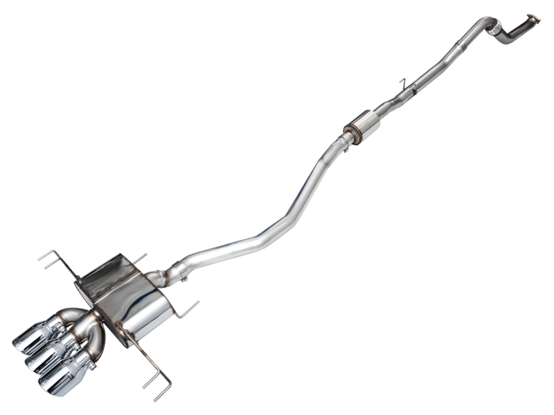 AWE Tuning Touring Edition Exhaust w/ Triple Chrome Silver Tips for 2023 Honda Civic Type R FL5